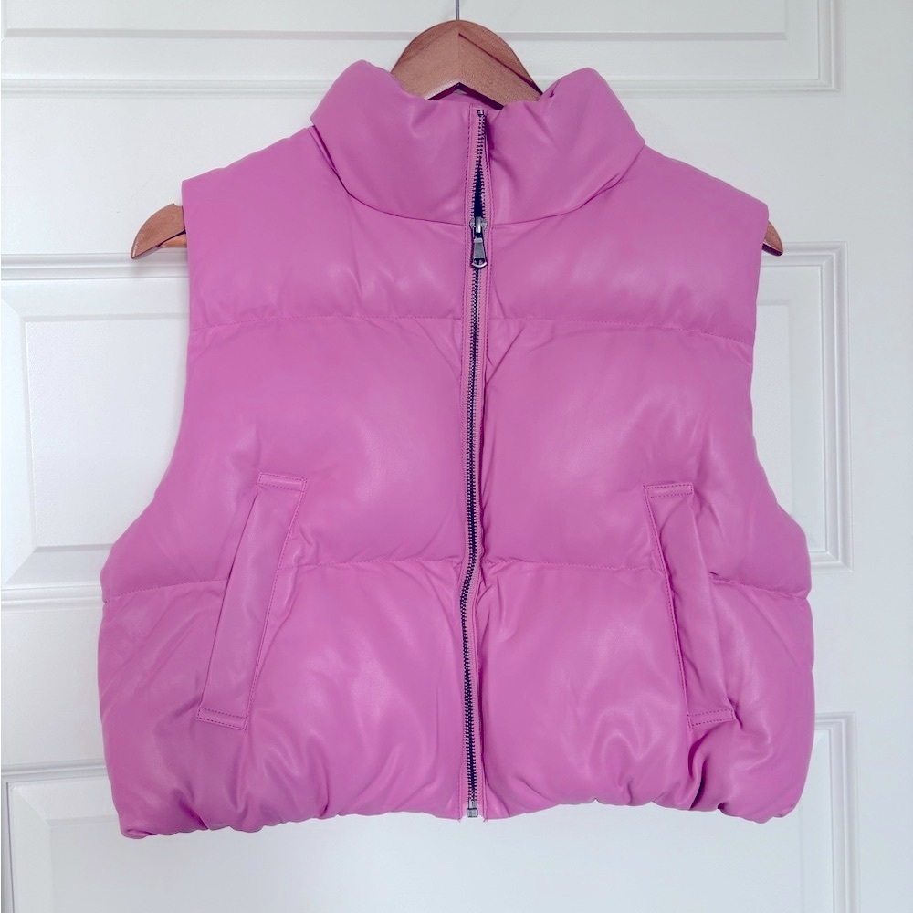 Stylish Pink Puffer Vest
